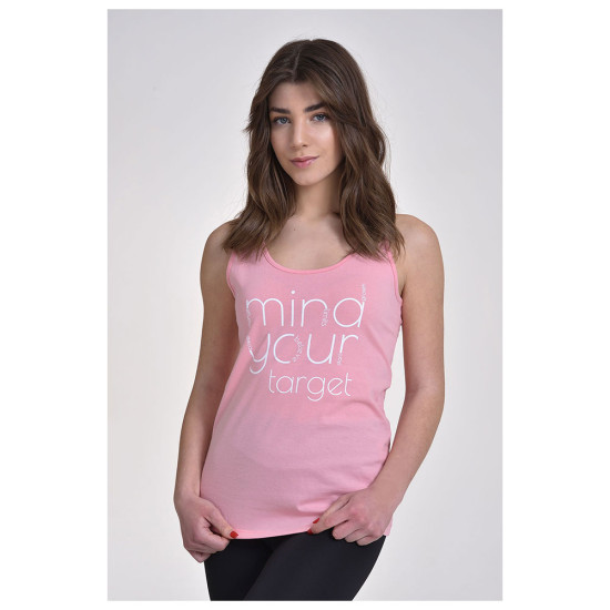 Target Γυναικεία αμάνικη μπλούζα Sleeveless Top Single Jersey "Mind"